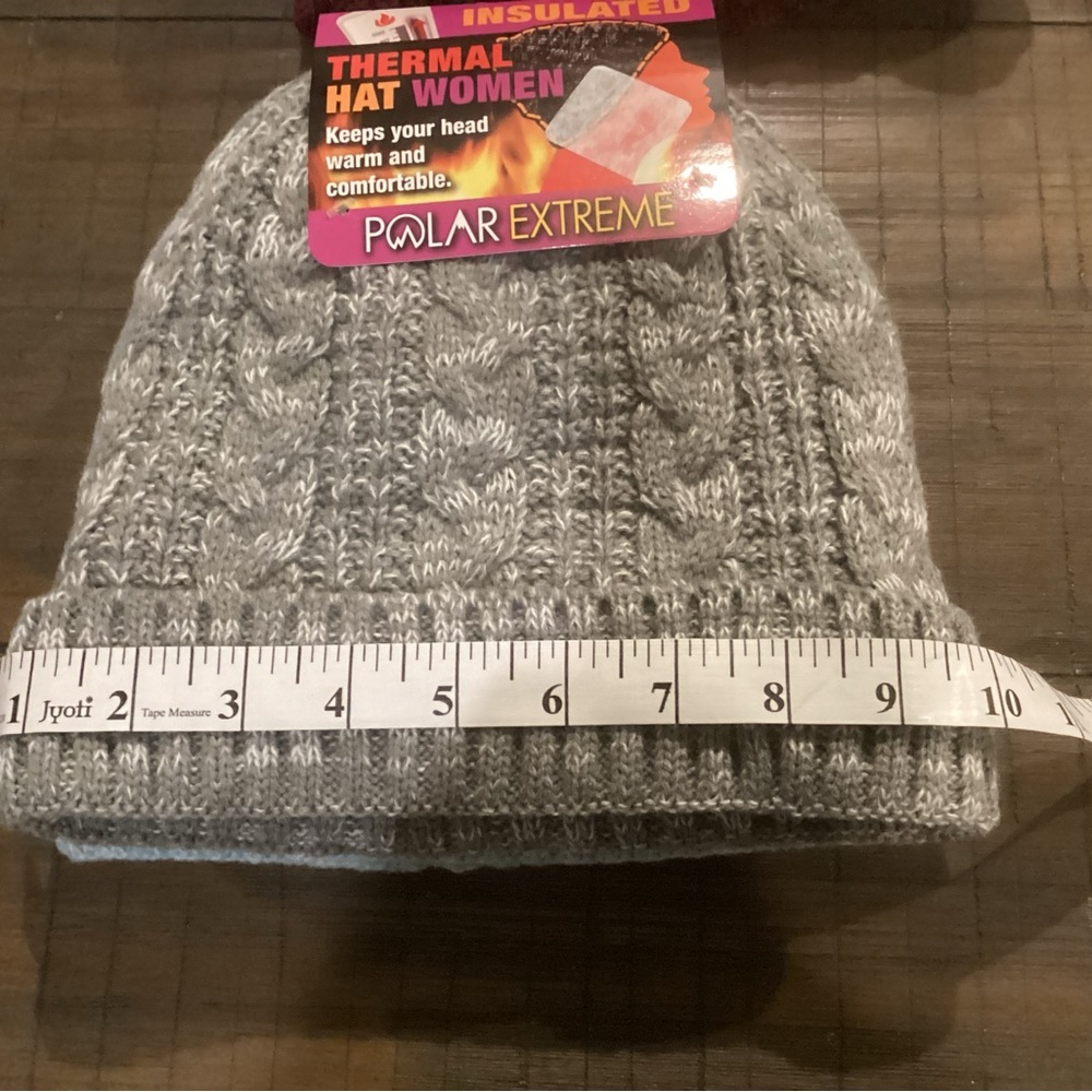 COPY - 🍂🌸Set of 2 Thermal Knit Plush Lined Hats - Picture 4 of 6